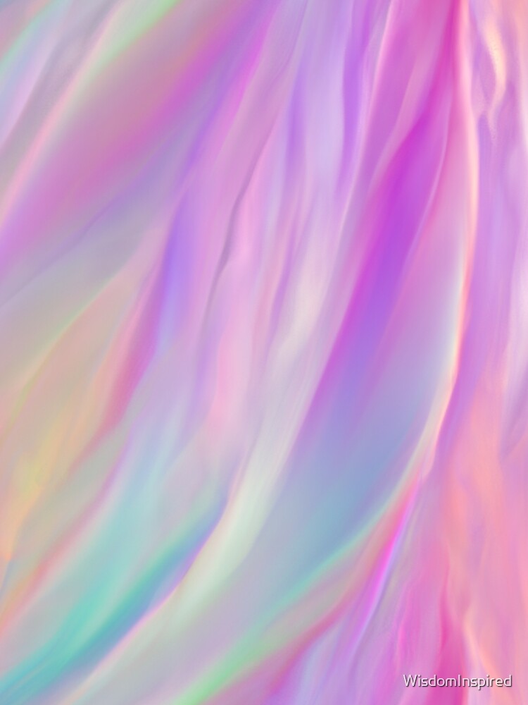 Glowing Neon Waves of Cotton Candy by WisdomInspired