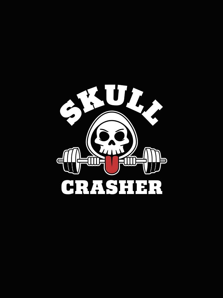 Skull Gym Fitness Motivation Weightlifting Barbell Men Boys by clothesy7