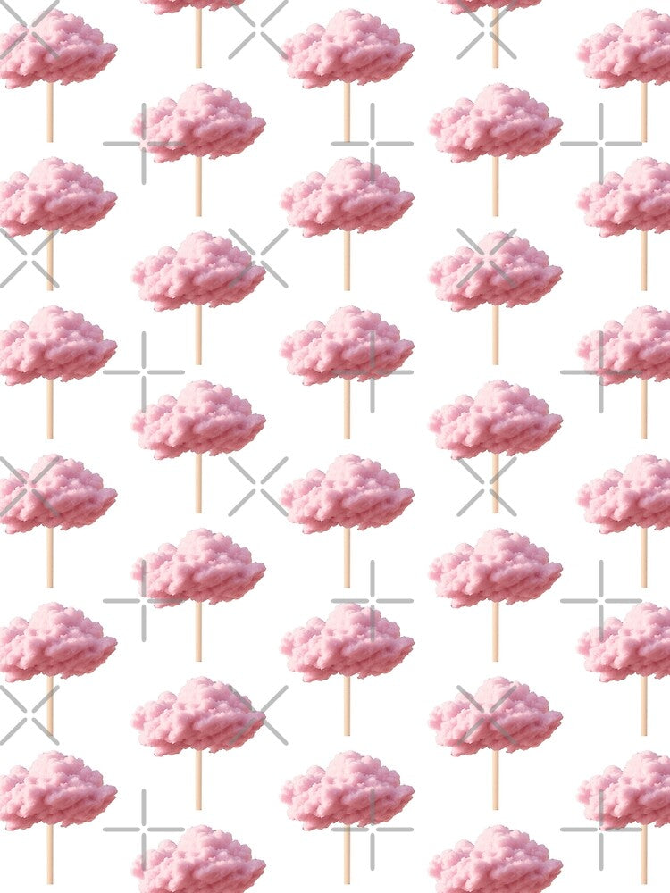 Pink Cotton Candy Cloud – Kawaii Pastel Cute Design by ChibiNekoSpace