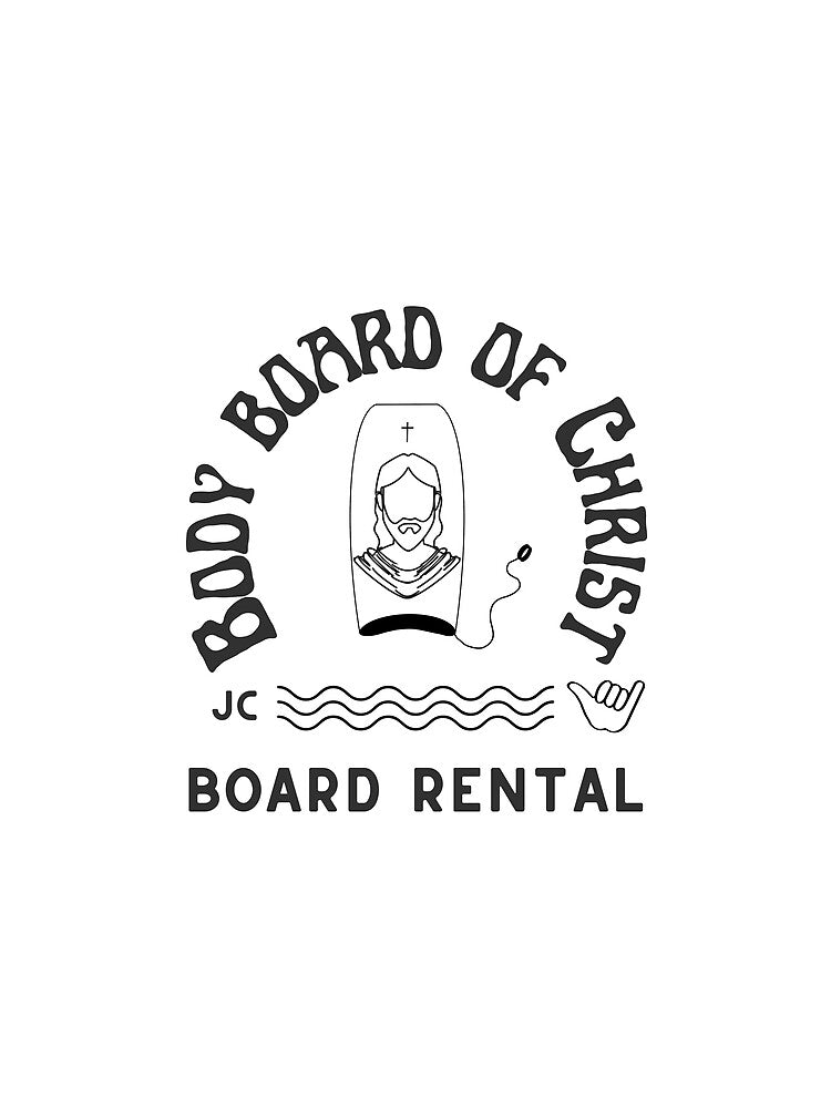 Body Board of Christ - Hilarious vintage retro Christian gift by Vincef444