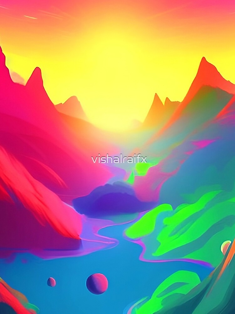 Colorful surreal landscapes scenery with vibrant colors 60 by vishalraifx