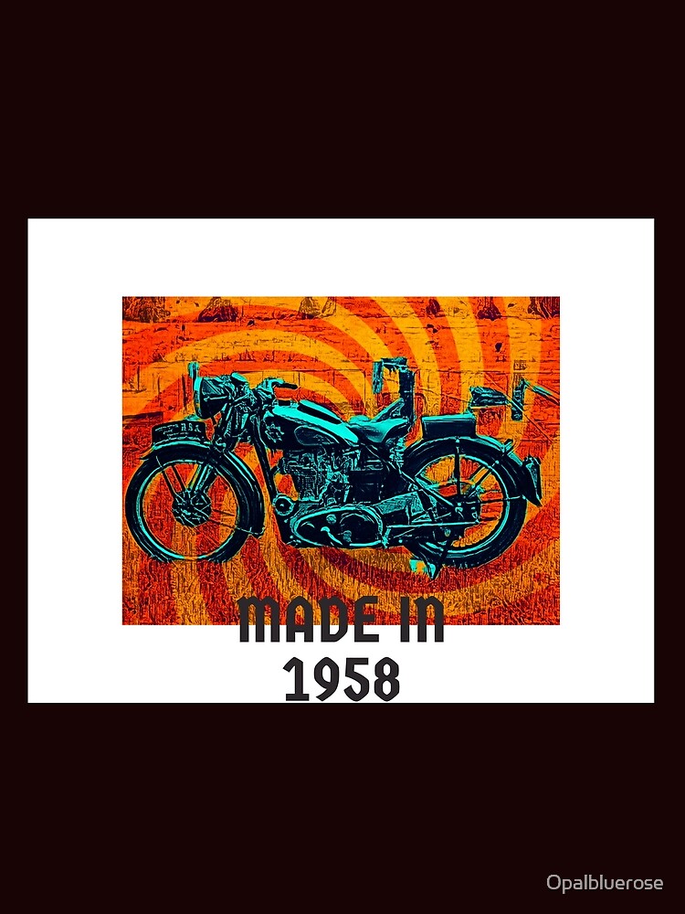 BSA VINTAGE BIKE LOVERS MADE  IN 1958 by Opalbluerose