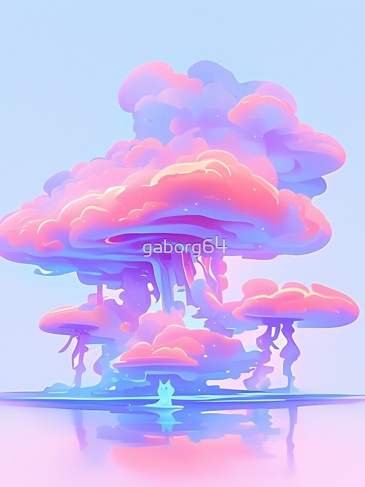 Dreamy Cotton Candy Clouds by Bearabilia