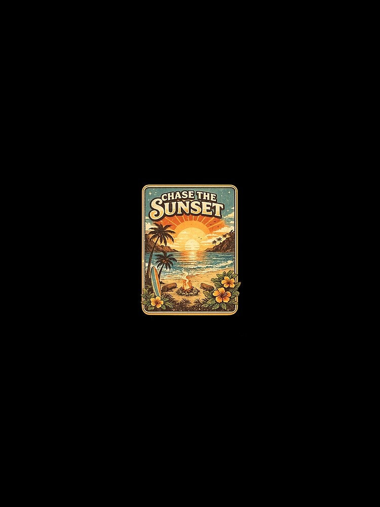 Chase The Sunset Retro Vintage Design by Urban daily essential