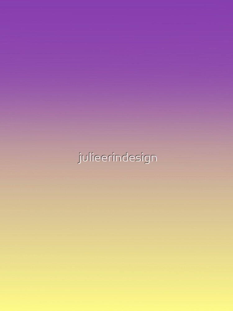 Purple Yellow Sunset Ombre Gradient by Julie Erin Designs