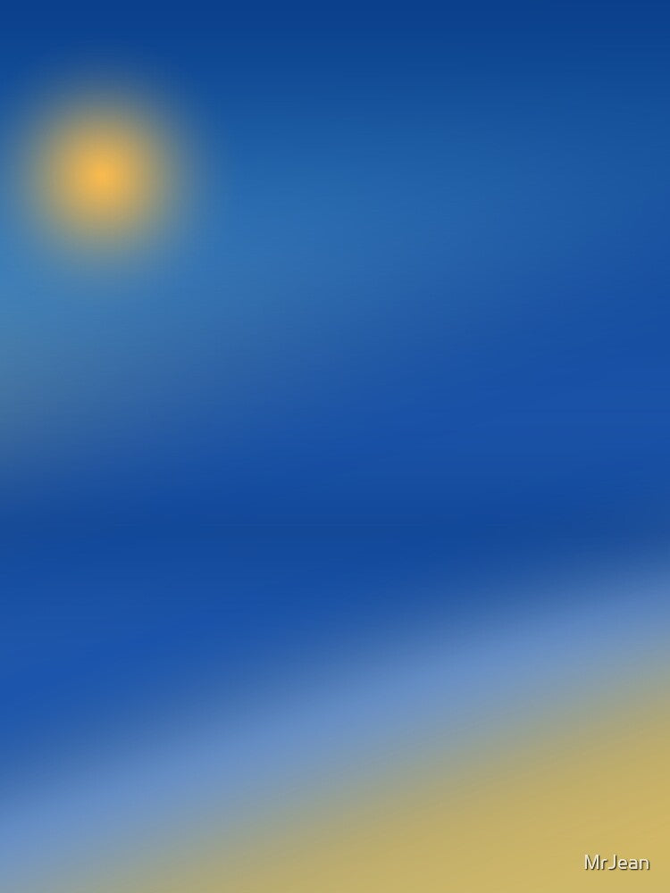 Minimalist Gradient beach landscape by MrJean