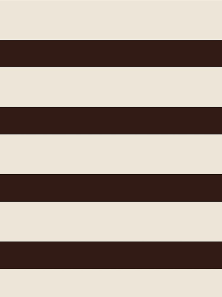 Organic Neutral Stripes  – Soft Ivory & Dark Cocoa Textured Cotton Blanket by The Cozy Stripe | Modern Textile Stories