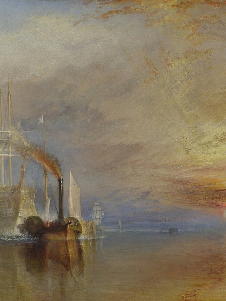 Joseph Mallord William Turner's The Fighting Temeraire Tugged to Her Last Berth to Be Broken Up by mosfunky
