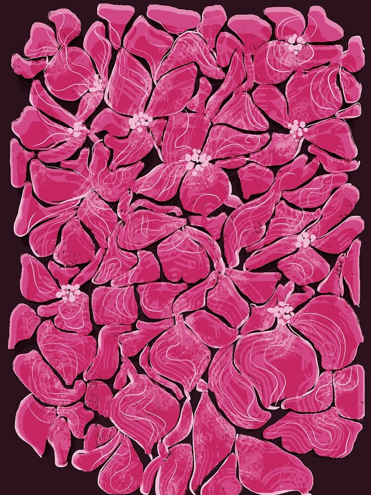 modern abstract flower design by KlaudiDesignArt