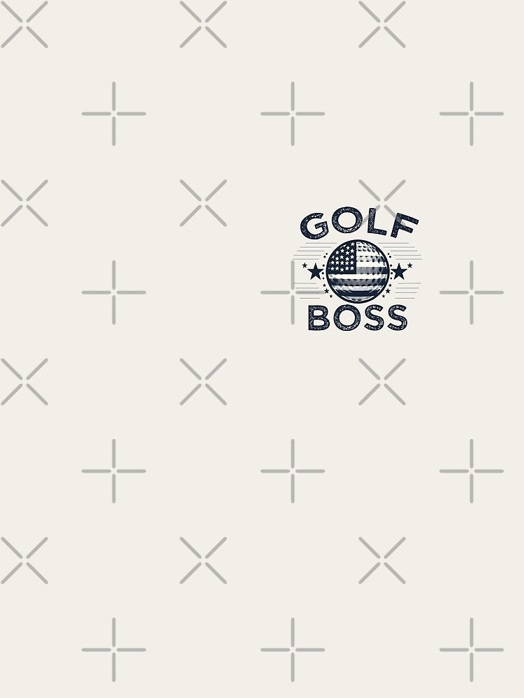 Cool Vintage USA American Themed Golf Boss Design by Daqomm