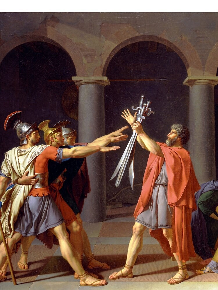 Jacques-Louis David's The Oath of Horatii by mosfunky