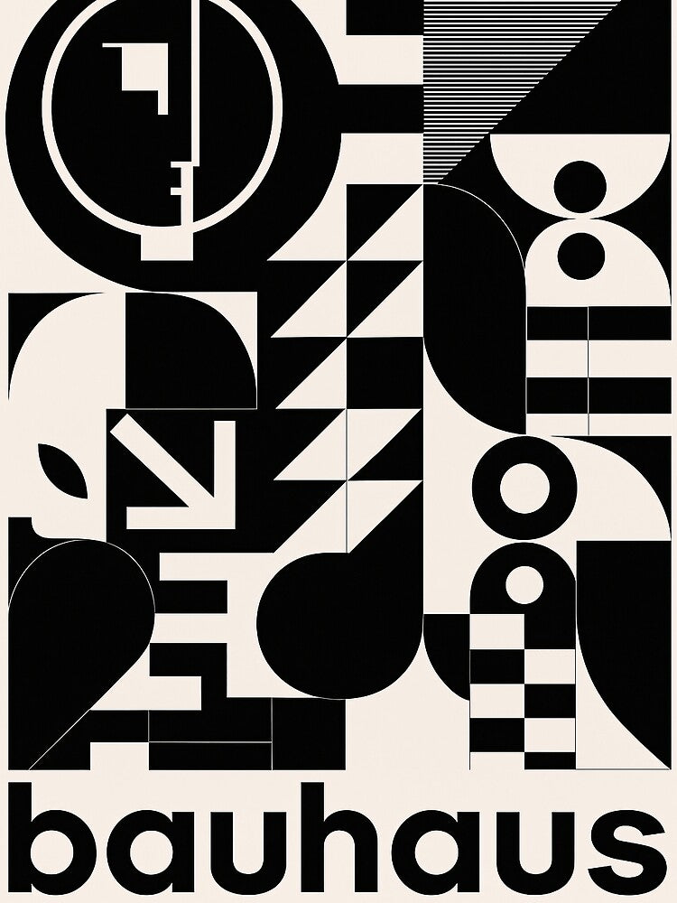 Bauhaus Minimalist Art - Classic Midcentury Print by StuckOn-Detroit