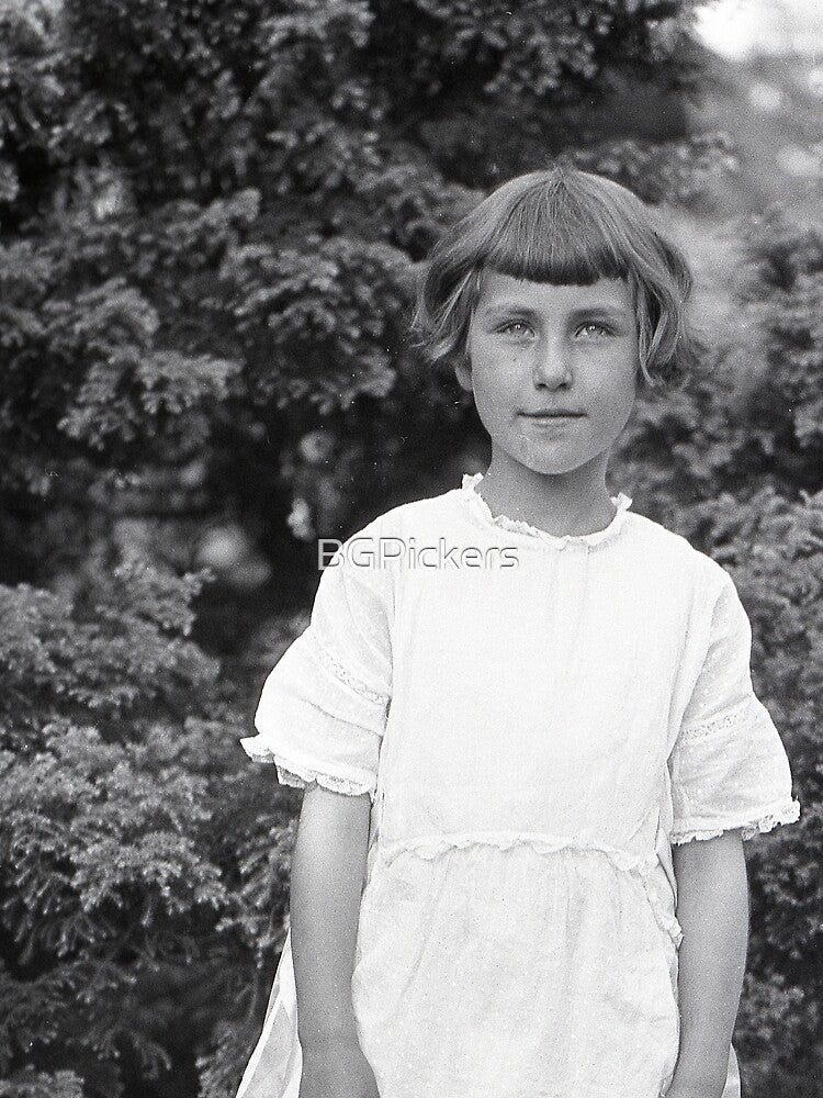 Vintage Girl in the Grass by BGPickers