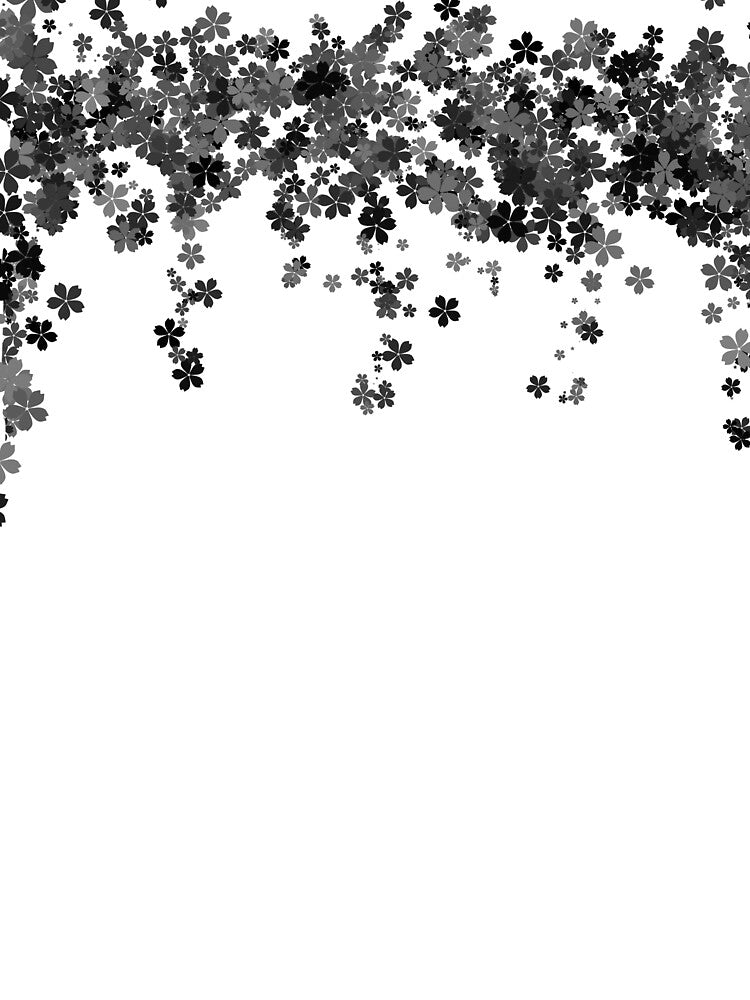 Pretty Gray Flower Gradient Design by 4ustuffzies