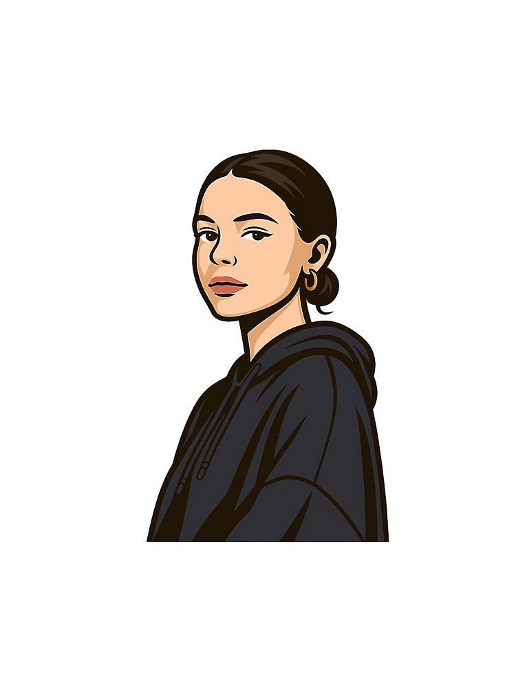 Nina Chuba  Minimalist Streetwear Portrait Art by gazampmacaah