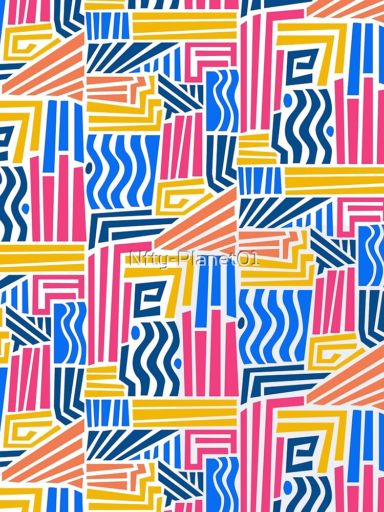 Hand Drawn Colorful Pattern 02 by Nfty-Planet01