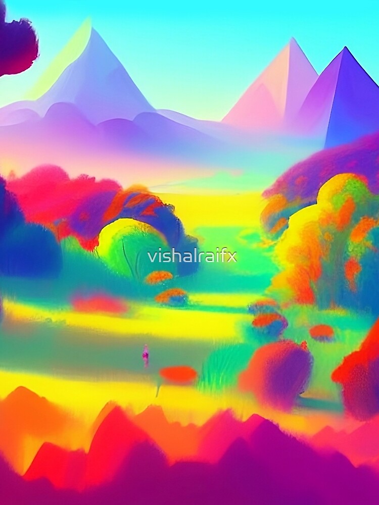 Colorful surreal landscapes scenery with vibrant colors 16 by vishalraifx