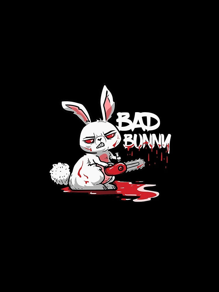 Funny Horror Rabbit Halloween Gift Evil Bad Bunny  . by FunStickerr