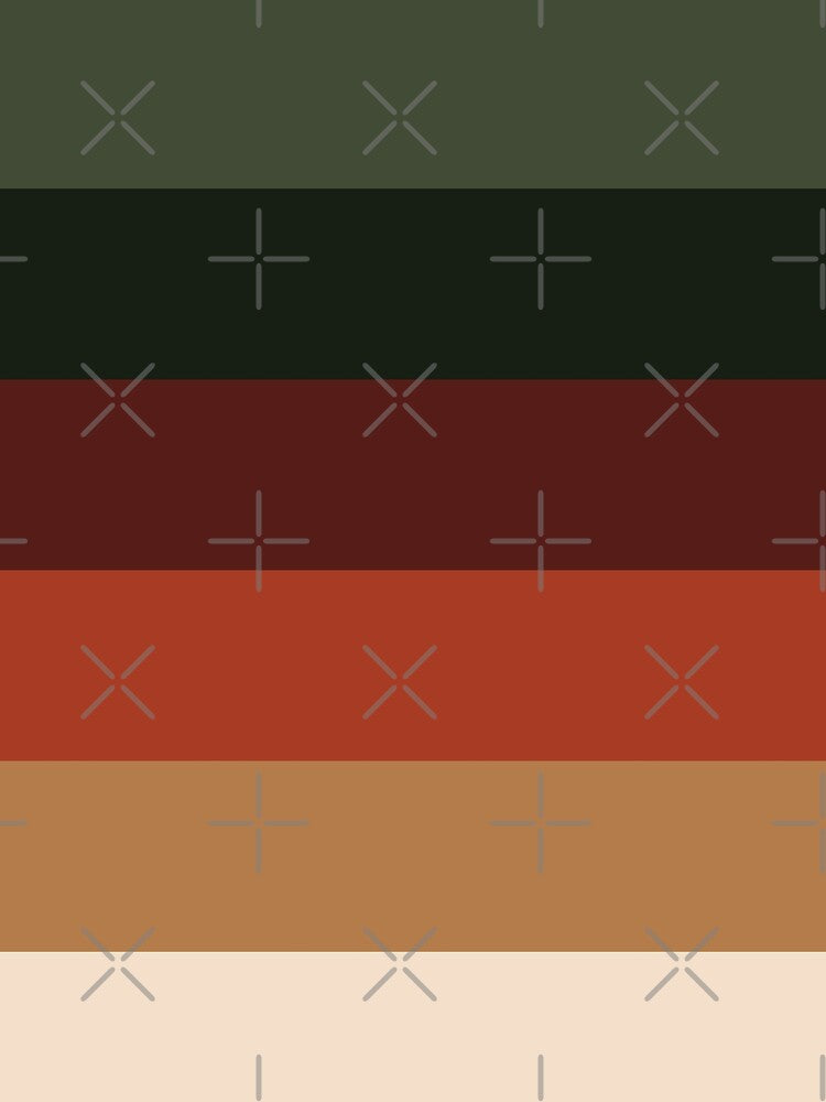 Retro Christmas Color Cascading Striped Pattern by thecooltable