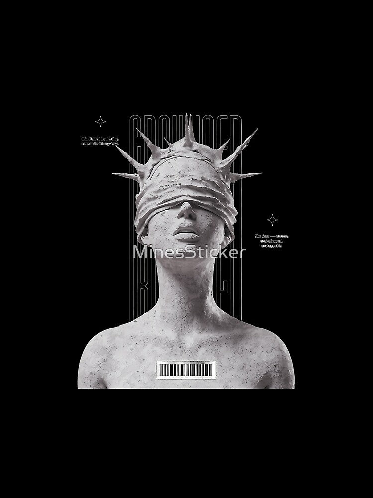Brutalism Streetwear Crying Face Design by MinesSticker