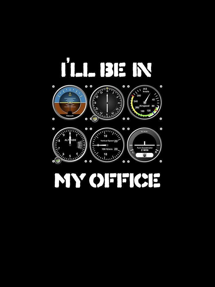 ILL Be in my Office Airplane Pilot Funny Pilots Christmas Sweatshirt by rturuytuyt