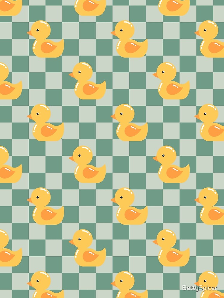 Duck Chequered Pattern by BettySpicer