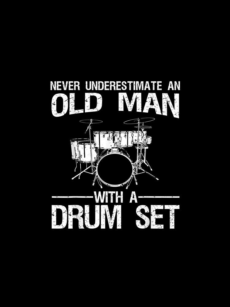 Cool Drummer Art Men Dad Drum Set Player Drum Kit by Tuckerstyle