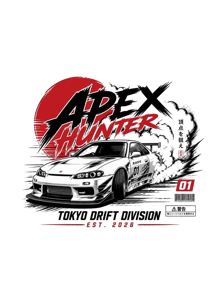 APEX HUNTER | Premium JDM Drift Streetwear Graphic by AtomicThreadCo