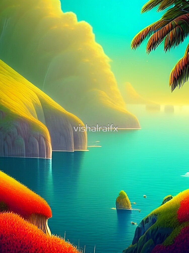 Colorful surreal landscapes scenery with vibrant colors 25 by vishalraifx