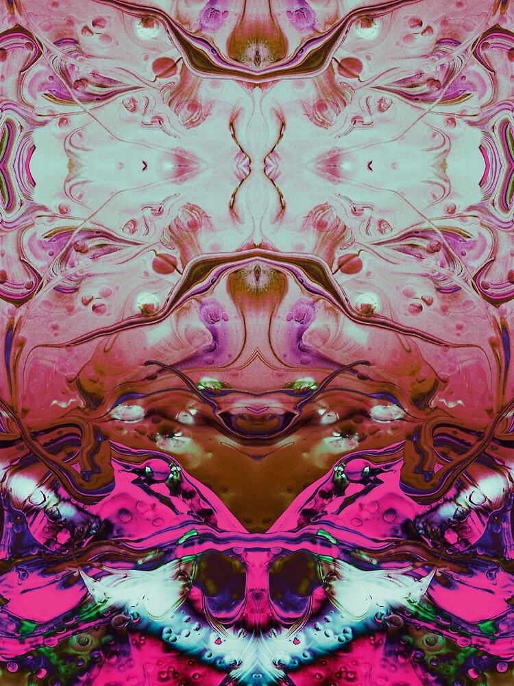 Symmetry with monsters in pink by Psilographics