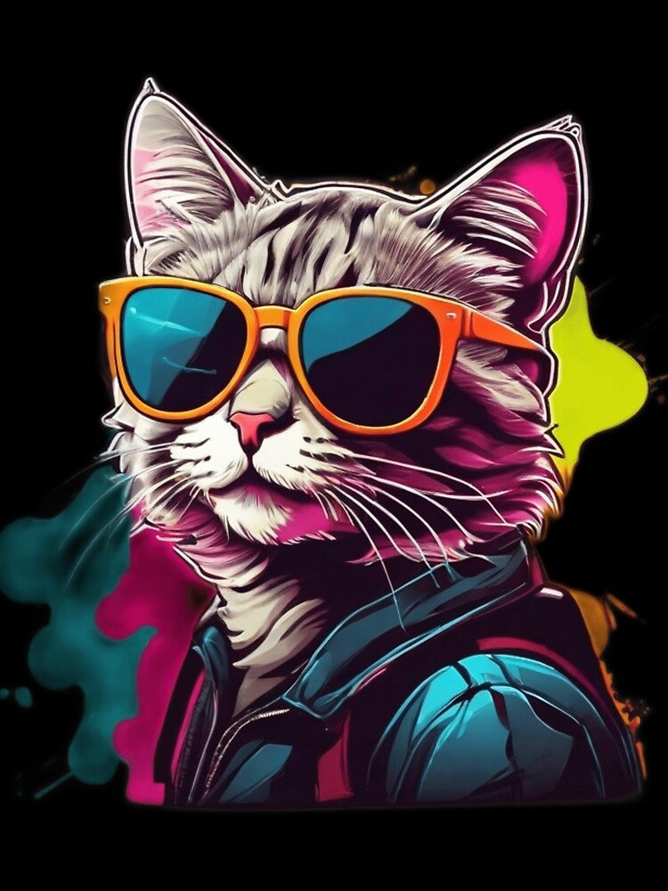 Cool Cut Retro Sunset Vaporwave Premium by harry mac