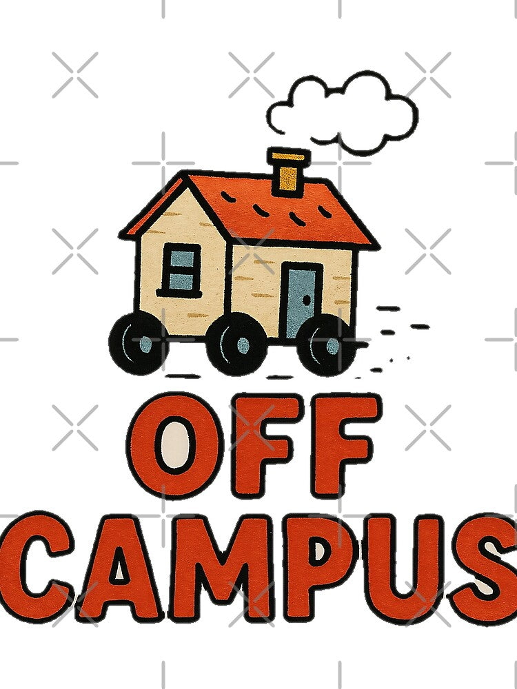 Off Campus Oversized T-Shirt Q by NCNGDESIGN