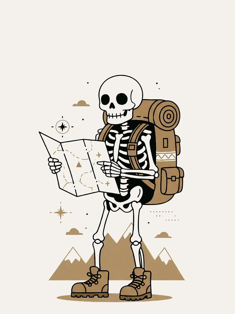 EXPLORER | Minimalist Skeleton Streetwear Art by DEADLINE.