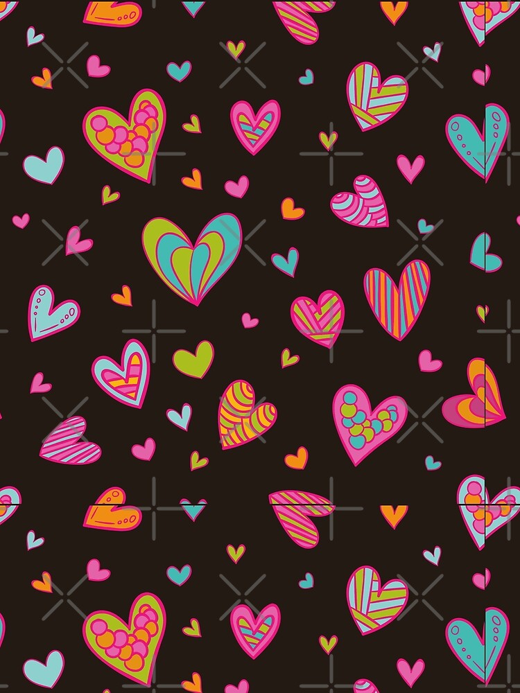 Minimal Colorful Love Pattern by ExploreTheStore