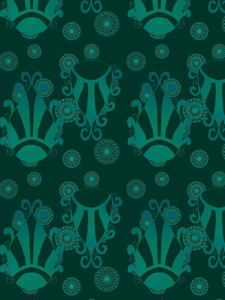 Peacock Feathers and Mandalas by JaygiesDesign