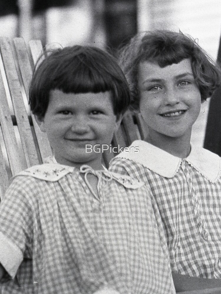 Vintage Girls on a Porch by BGPickers