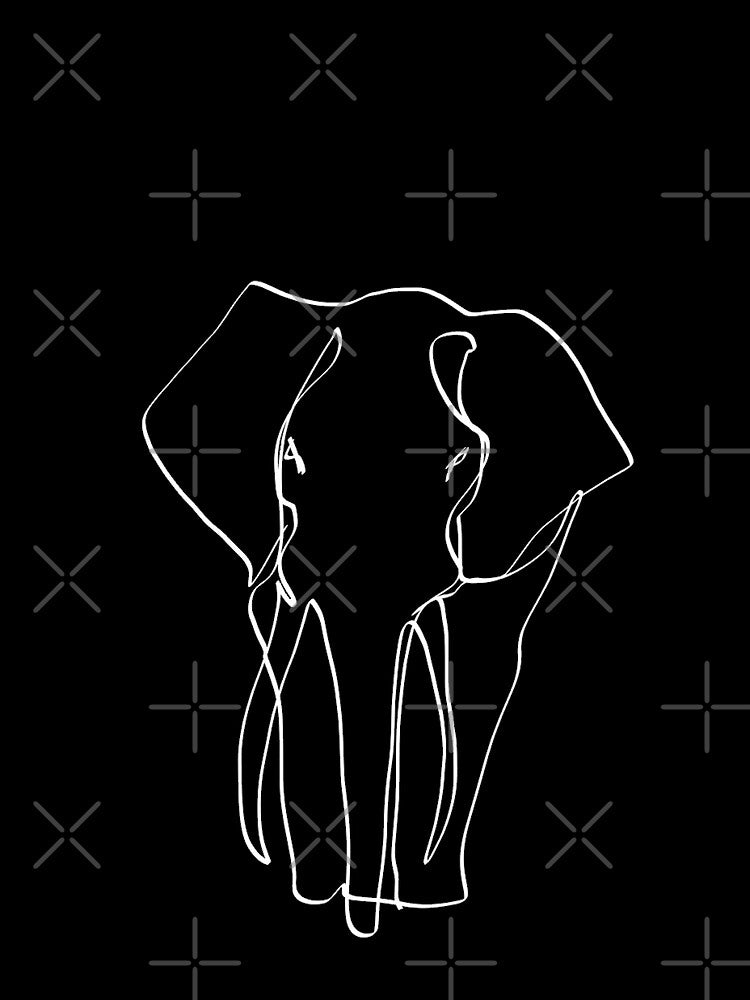 Elephant Line Art by MindCereal