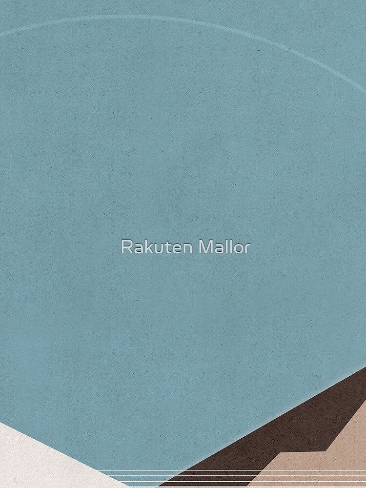 Minimalist mountains wallpaper retro poster by Rakuten Mallor
