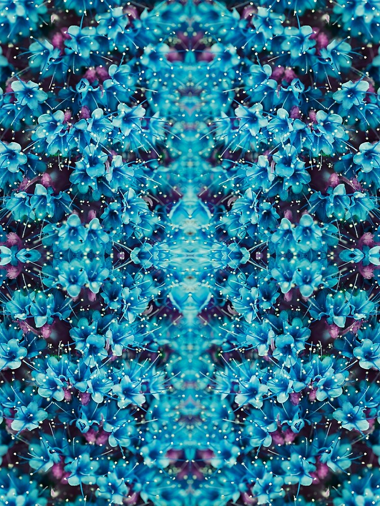 Flower magic in blue by Psilographics