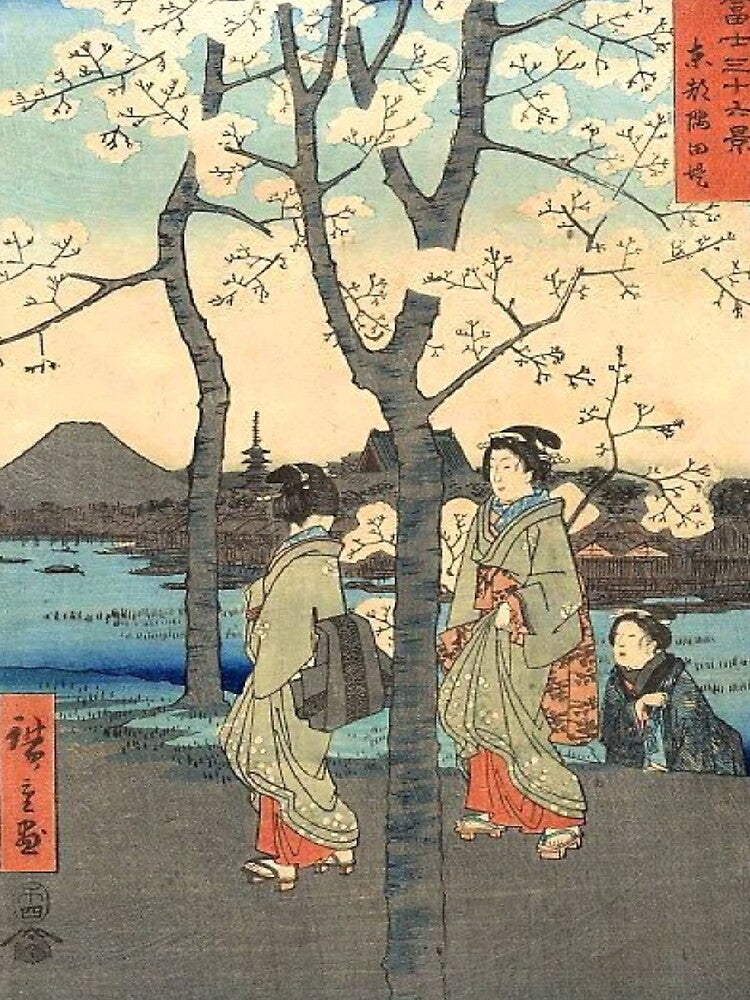 Hiroshige's The Sumida Embankment in the Eastern Capital by mosfunky