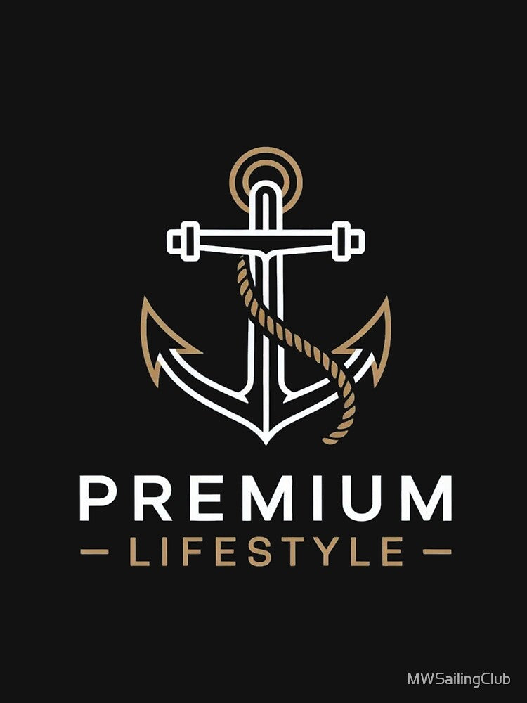 Premium Nautical Anchor Lifestyle Minimalist Elegant Logo by MWSailingClub