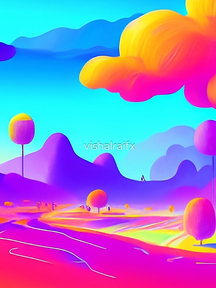 Colorful surreal landscapes scenery with vibrant colors 26 by vishalraifx