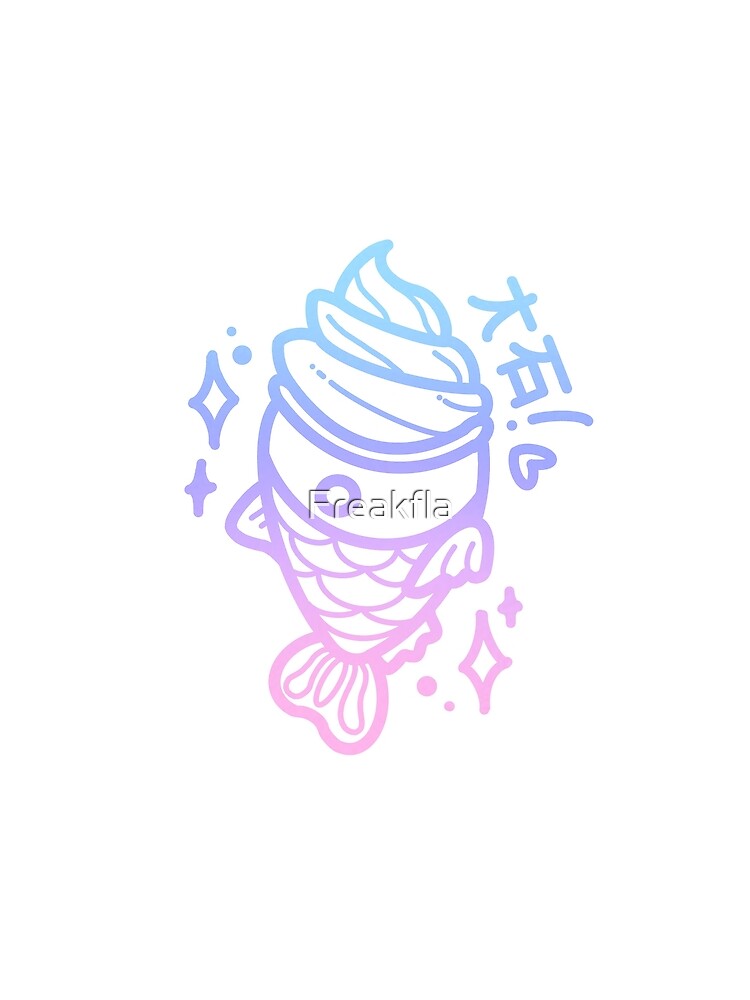 Rainbow pastel goth taiyaki by Freakfla