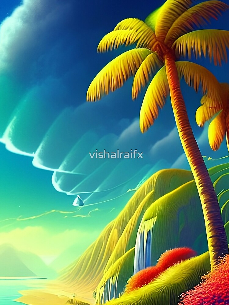 Colorful surreal landscapes scenery with vibrant colors 18 by vishalraifx