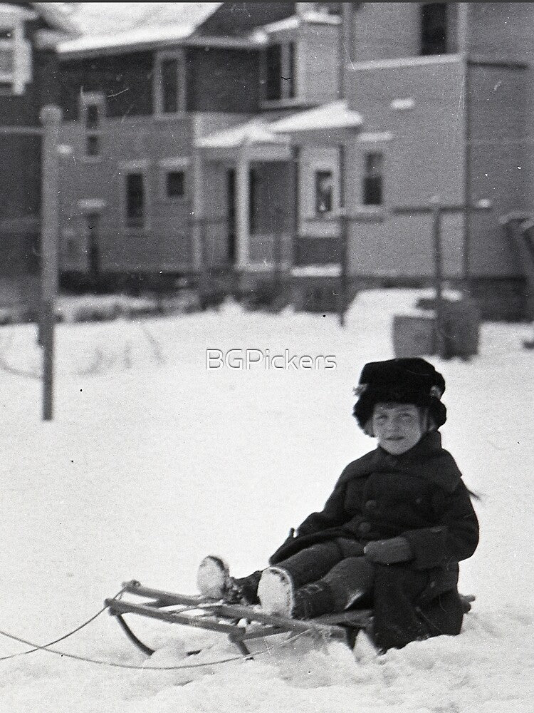 Vintage Girl in Winter by BGPickers