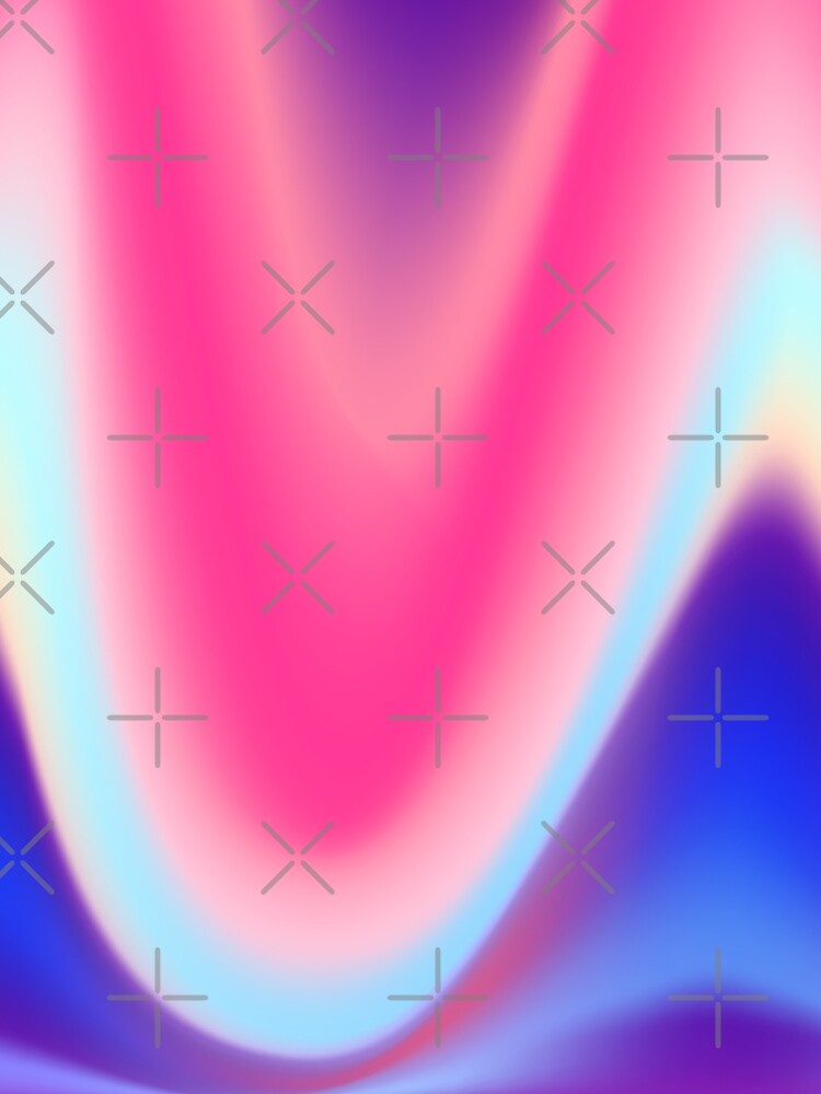 Neon Magenta Blue Gradient by Printedarts