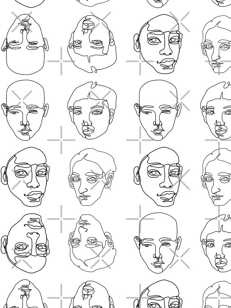 Face line art by Roses Mond