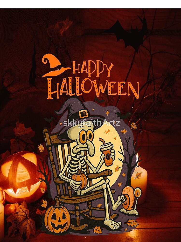 Men's Halloween Graphic  | SpongeBob Halloween by skkyfaithArtz