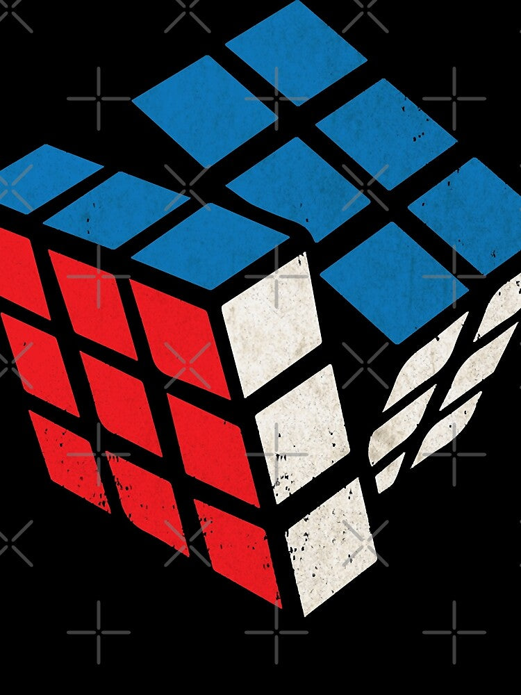 Minimal Rubik's Cube graphic t-shirt by SolomonYoon