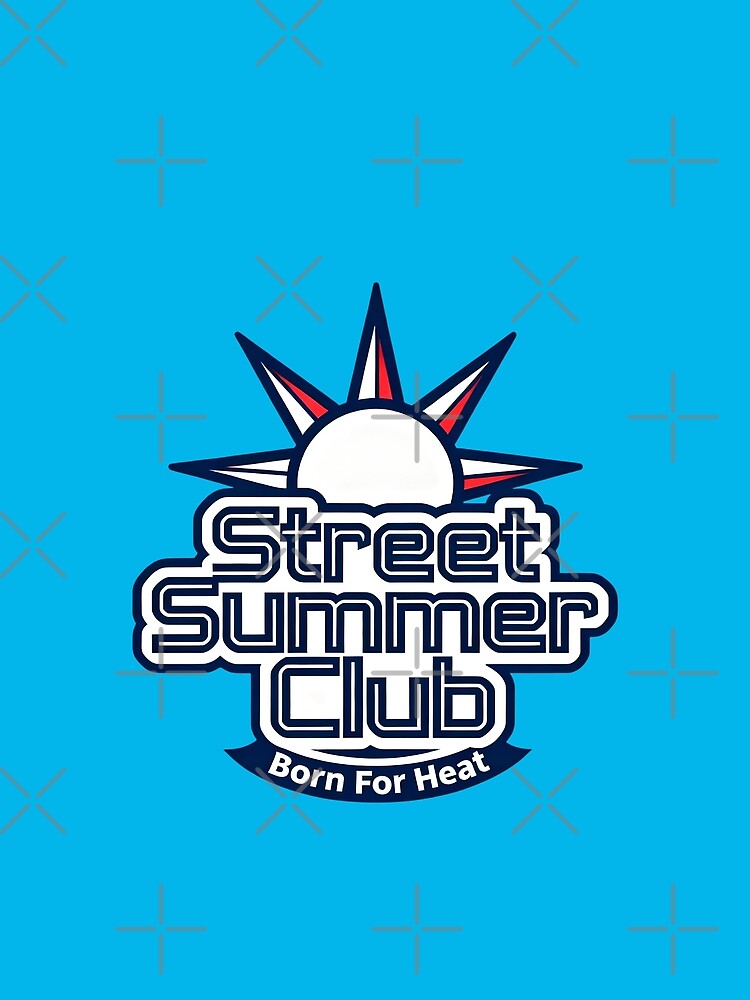 Street Summer Club T-Shirt – Born For Heat – Urban Summer Graphic Tee – Minimal Streetwear Design by Maximilianos